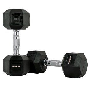 Гантель шестигранна THUNDER 10 кг HEXAGONAL-DUMBBELLS-10KG фото