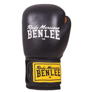 Рукавички боксерські Benlee EVANS 10oz / шкіра / чорні (Безкоштовна доставка) 199117 (blk) 10oz фото
