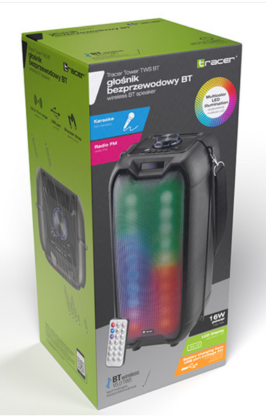 Караоке-блютуз колонка Tracer Rocket TWS Black 16W (TRAGLO46925) TRAGLO46925 фото
