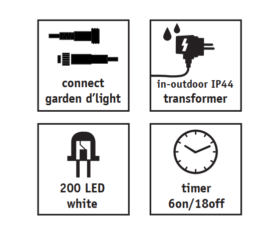 Гірлянда з-#039;єднувальна Бахрома Luca Lighting , 9,8х0.48 м, колір білий 8720362171096 фото
