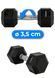 Гантель шестигранна THUNDER 10 кг HEXAGONAL-DUMBBELLS-10KG фото 7