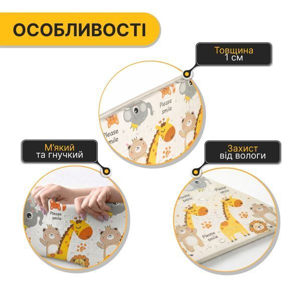 Дитячий ігровий килимок LEOBRO 150 x 200 x 1 см (LB-1029) LB-1029 фото