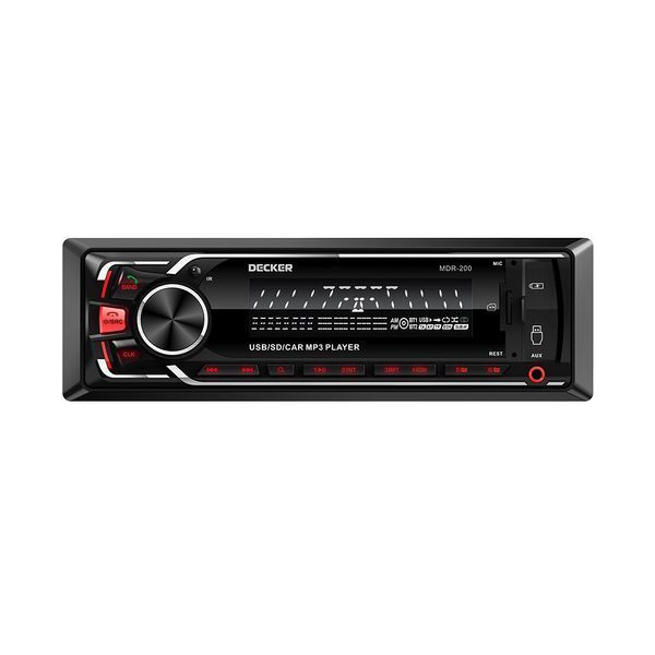 Автомагнітола 1Din Decker MDR-200 Bluetooth Multicolor DSP 6&times;100Вт Decker MDR-200 фото
