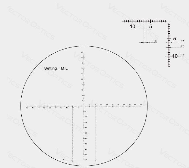 Бінокль з сіткою Vector Optics Continental Plus 10x42 ED 5003825 фото