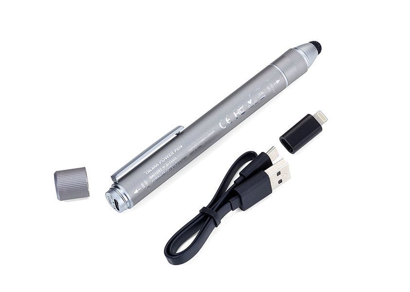 Набір подарунковий Troika Power Pen стілус-батарея POP70/TI фото