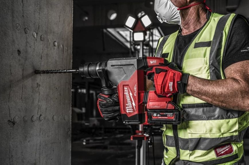 Перфоратор акумуляторний безщітковий SDS-PLUS MILWAUKEE M18 ONEFHPX-0 (5Дж) (каркас) 4933478885 фото