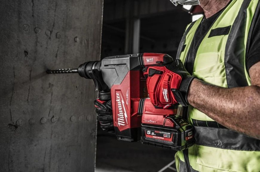 Перфоратор акумуляторний безщітковий SDS-PLUS MILWAUKEE M18 ONEFHPX-0 (5Дж) (каркас) 4933478885 фото