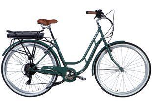 Велосипед уцінений з електроприводом 28 ST Dorozhnik eRETRO Vbr FR рама-19 36B 13А*г 500Вт зелено-сірий 2026 STK-D-28-641 фото