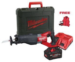Пила шабельна акумуляторна MILWAUKEE, M18 FSX-801C (+зар.пр., 1 акум.Х 8Аг, кейс) FORGE&trade;+подарунок 4933499455 фото