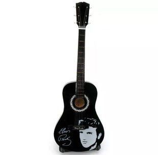 Гітара Elvis мініатюра дерево GUITAR A ELVIS BLACK 24 см чорний (DN29995) DN29995 фото