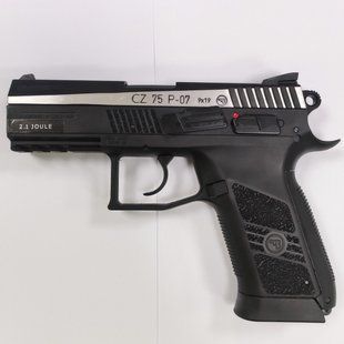 Пістолет пневматичний ASG CZ 75 P-07 Duty Nickel Blowback BB кал. 4.5 мм 2370.25.18 фото