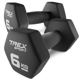 Гантелі для фітнесу неопренові TREX Sport TX-060VD 2x6кг 5902308231269 фото
