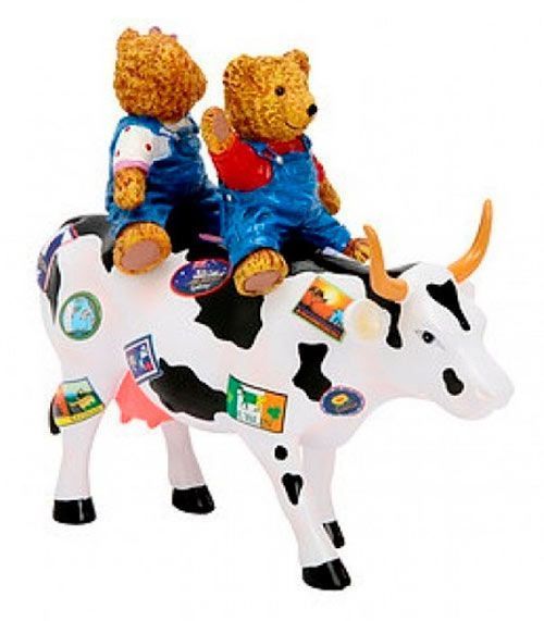 Колекційна статуетка корова Teddy Bears on the Moove, Size M 47763 фото