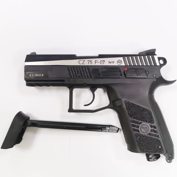 Пістолет пневматичний ASG CZ 75 P-07 Duty Nickel Blowback BB кал. 4.5 мм 2370.25.18 фото