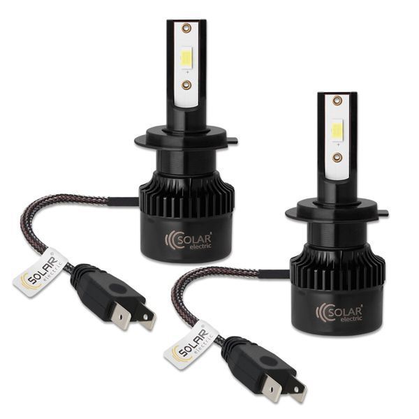 Автолампа Solar LED H7 12/24V 50W 5000Lm 6500K CSP3570 2шт 8507S2 фото