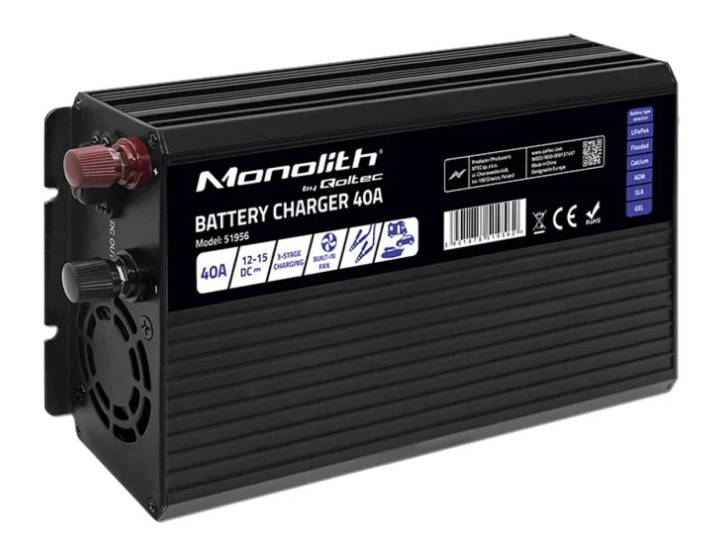 Зарядний пристрій Qoltec Monolith LiFePO4 40A 12.8V (51956) 51956 фото