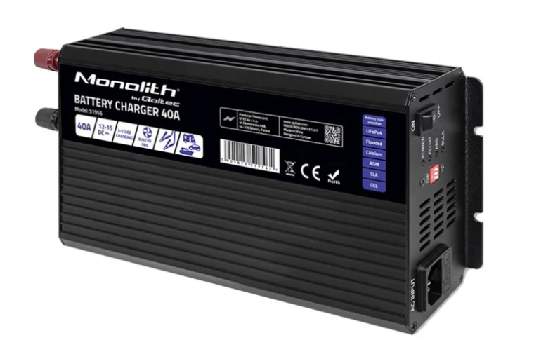 Зарядний пристрій Qoltec Monolith LiFePO4 40A 12.8V (51956) 51956 фото