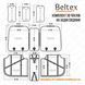 Комплект, 3D чохли для сидінь BELTEX Montana, black BX87100 фото 7