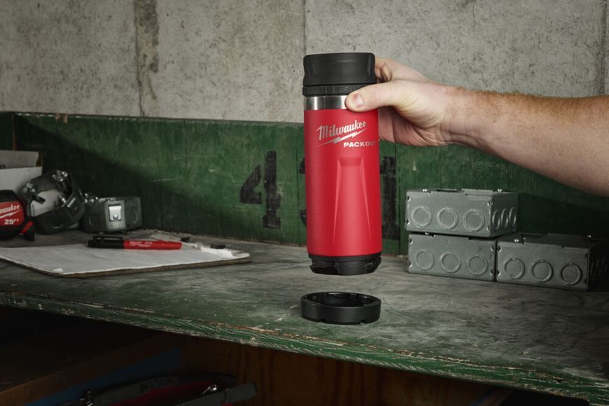 Термочашка PACKOUT 532 ml червона MILWAUKEE Sip Lid 4932493473 фото