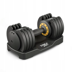 Гантель розбірна регульована Trex Sport 2-11,5кг чорний 5902308234673 фото