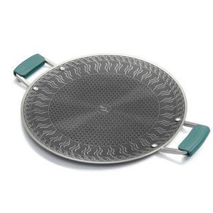 Сковорода з нержавіючої сталі з силіконовими ручками Naturehike CNK2550CF011, 34 х 34 см 6977465868534 фото