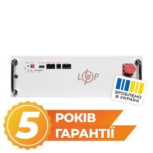 Акумулятор LP LiFePO4 25,6V - 200 Ah (5120Wh) (BMS JK 150A/100А) RM RS485/CAN WH LP38179 фото