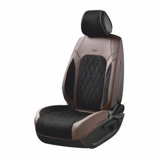 Комплект, 3D чохли для сидінь Beltex Malibu, black-brown BX89700 фото