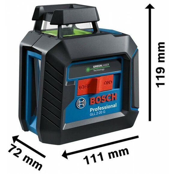 Лазерний нівелір Bosch Professional GLL 2-20 G (0601065001) 0601065001 фото