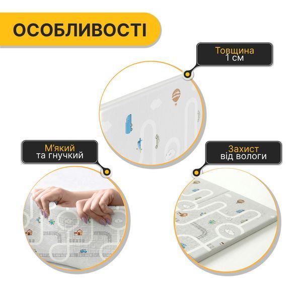 Дитячий ігровий килимок LEOBRO 180 x 200 x 1 см (LB-1037) LB-1037 фото