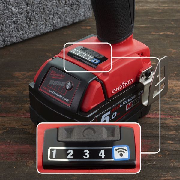 Дриль-шурупокрут з ударом акумуляторний M18 ONEPD2-0X 135Нм (HD кейс) MILWAUKEE 4933464526 фото