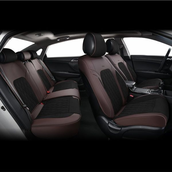 Комплект, 3D чохли для сидінь Beltex Malibu, black-brown BX89700 фото