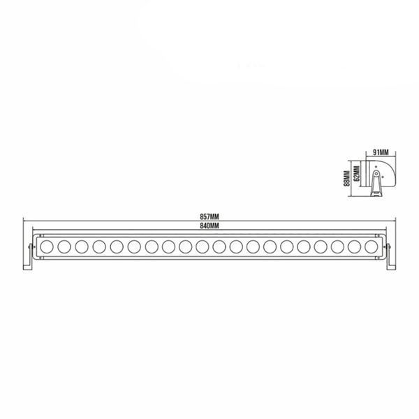 Автолампа світлодіодна BELAUTO CREE Combo LED (20*10w) BOL2010LC фото