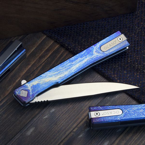 Ніж Ocaso Solstice, Anodized titanium, Satin 4009335 фото