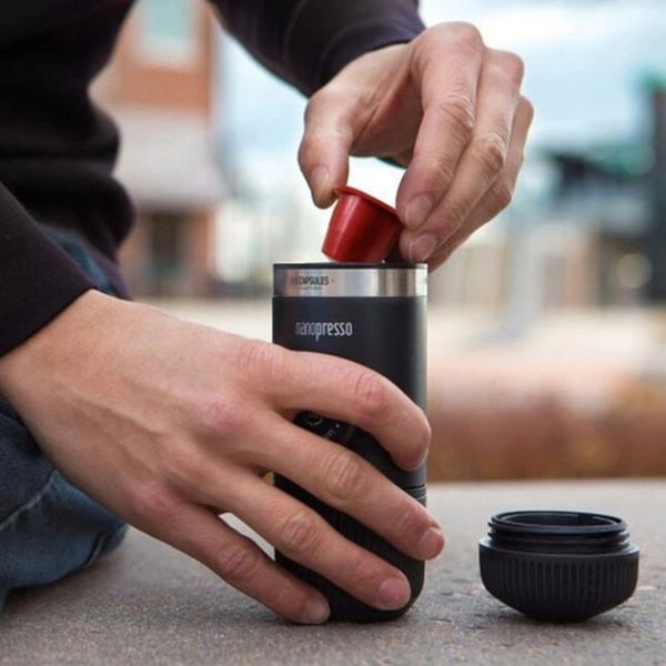 Набір Wacaco Nanopresso: кавоварка, адаптер для капсул та рушники бариста NanopressoSet1 фото