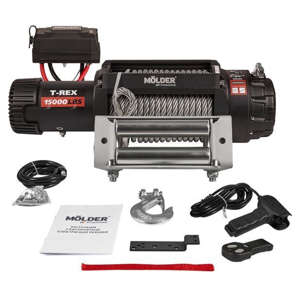 Лебідка Molder T-Rex 15000lbs (6.8hp/5.0kw; 262) MA22150 фото
