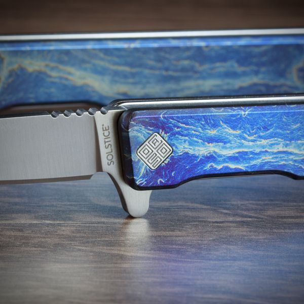 Ніж Ocaso Solstice, Anodized titanium, Satin 4009335 фото