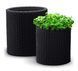 Горщик для квітів Keter Cylinder Planter Medium, 18 л, сірий 7290103668211 фото 3