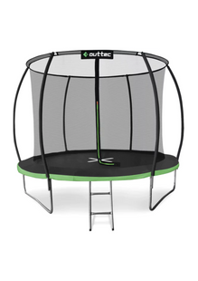 Батут Outtec Premium 10ft (312см) чорно-зелений з внутрішньою сіткою 5907766665854 фото