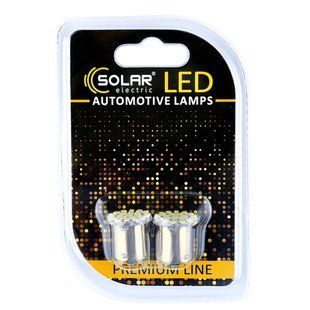 LED автолампа Solar 12V G18.5 BA15s 22SMD white, 2шт SL1381 фото
