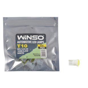 LED автолампа Winso 12V COB T10 W2.1x9.5d, 10шт 127130 фото