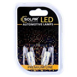 LED автолампа Solar 12V T10 W2.1x9.5d 1SMD white, 2шт SL1340 SL1340 фото