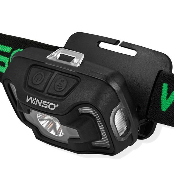 Ліхтар налобний Winso 260Lm, 5W CREE XTE+COB, 3xAAA, з сенсором білий/червоний 750400 фото