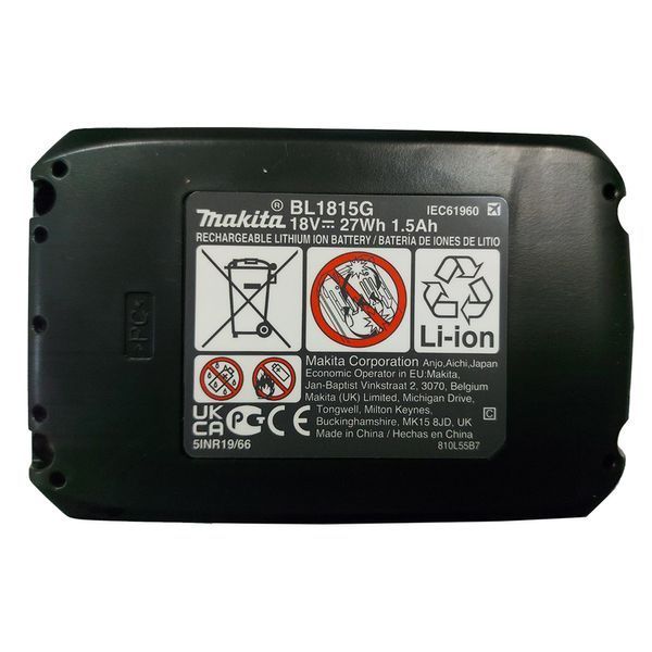 Акумулятор Li-ion Makita 18 В G-battery BL1815G (198186-3) 198186-3 фото