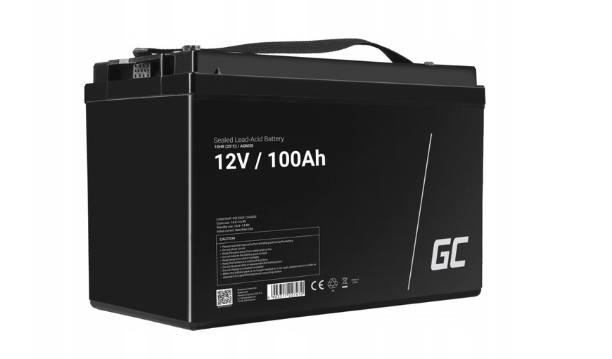 Аварійний комплект Volt Polska SINUS PRO 500 E 12/230V 350/500W + Акумулятор Green Cell AGM VRLA 100Ah 12V 500E100AGM фото