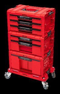 Набір ящиків QBRICK SYSTEM PRO RED Drawer Workshop SET 6, 2.0 RUHD мобільна шафа 525 x 345 x 885 Z260370PG003 фото