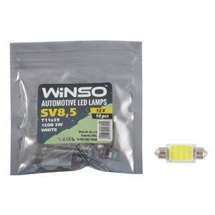 LED автолампа Winso 12V COB SV8.5 T11x39, 10шт 127210 127210 фото