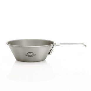 Титанова миска Naturehike NH20CJ004, 300 мл, титан 6927595745755 фото