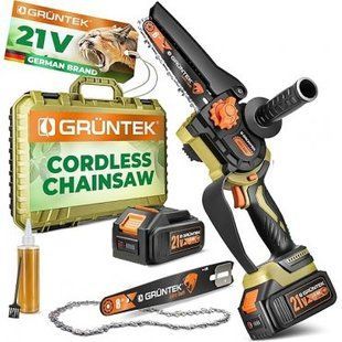 Міні-пила акумуляторна GRUNTEK Li-Ion 21V 2Ah (295701800) 295701800 фото