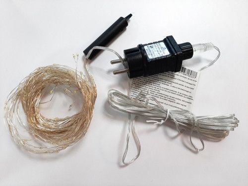 Гірлянда Оберемок струн, Luca Lighting, 2 м, срібна струна, колір теплий білий 8718861853377 фото