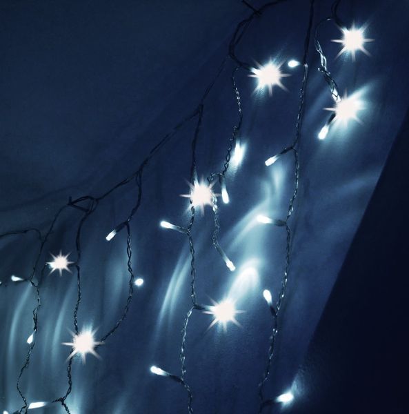 Гірлянда електрична Chomik Бахрома, 300 LED, 12м, холодний білий, від мережі 5900779879850 фото